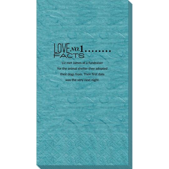 Just the Love Facts Bali Guest Towels
